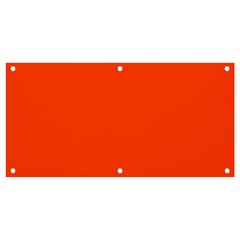 Color Orange Red Banner And Sign 4  X 2  by Kultjers