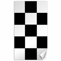 Grid-domino-bank-and-black Canvas 40  X 72 