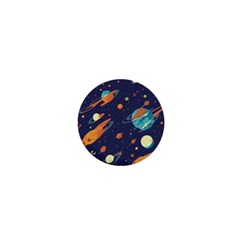 Space Galaxy Planet Universe Stars Night Fantasy 1  Mini Buttons by Uceng