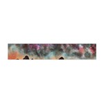 Mountain Space Galaxy Stars Universe Astronomy Flano Scarf (Mini) Back
