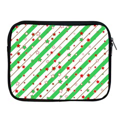 Christmas Paper Stars Pattern Texture Background Colorful Colors Seamless Apple Ipad 2/3/4 Zipper Cases by Uceng