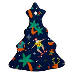 Colorful Funny Christmas Pattern Ornament (christmas Tree)  by Uceng