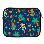 Colorful Funny Christmas Pattern Apple iPad 2/3/4 Zipper Cases Front