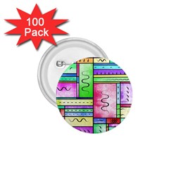 Colorful Pattern 1 75  Buttons (100 Pack) 