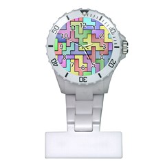 Colorful Stylish Design Plastic Nurses Watch