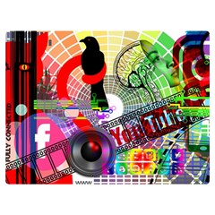 Social Media Interaction Woman Flano Blanket (extra Small)