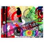 Social Media Interaction Woman Flano Blanket (Extra Small) 40 x30  Blanket Front