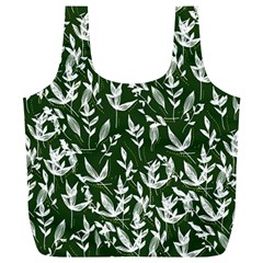 Leaves Pattern Wallpaper Watercolor Full Print Recycle Bag (xl)