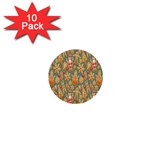 Pattern Seamless 1  Mini Buttons (10 pack)  Front