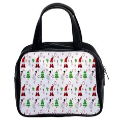 Santa Claus Snowman Christmas  Classic Handbag (two Sides) by artworkshop