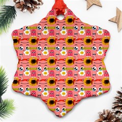 Egg Eyes Ornament (snowflake)