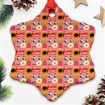 Egg Eyes Ornament (Snowflake) Front
