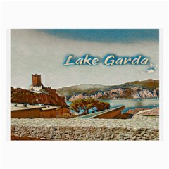 Malcesine Castle On Lake Garda Large Glasses Cloth (2 Sides)