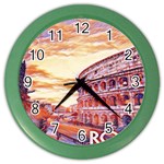 Rome Colosseo, Italy Color Wall Clock Front