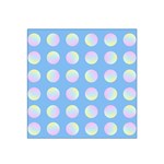 Abstract Stylish Design Pattern Blue Satin Bandana Scarf 22  x 22  Front