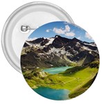Aerial View Of Mountain And Body Of Water 3  Buttons Front