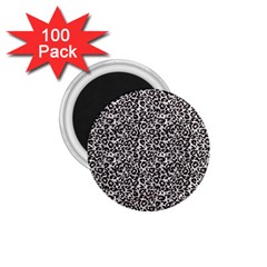 Black Cheetah Skin 1 75  Magnets (100 Pack) 