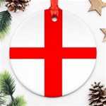 England Round Ornament (Two Sides) Back