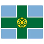 Derbyshire Flag One Side Premium Plush Fleece Blanket (Medium) 60 x50  Blanket Front
