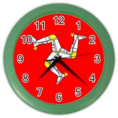 Isle Of Man Color Wall Clock