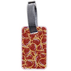 Cookies With Strawberry Jam Motif Pattern Luggage Tag (two Sides) by dflcprintsclothing
