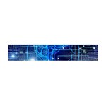 Artificial Intelligence Brain Think Art Premium Plush Fleece Scarf (Mini) Front