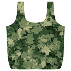 Green Leaves Camouflage Full Print Recycle Bag (xxxl) by Ravend