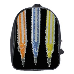 Pencil Colorfull Pattern School Bag (xl) by artworkshop