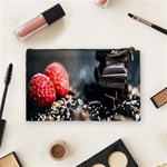 chocolate dark Cosmetic Bag (Medium) Back