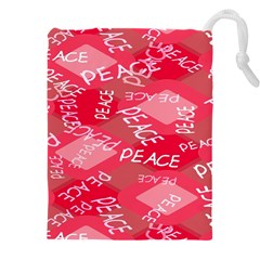 Background Peace Doodles Graphic Drawstring Pouch (5xl)