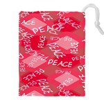 Background Peace Doodles Graphic Drawstring Pouch (5XL) Front