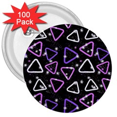 Abstract Background Graphic Pattern 3  Buttons (100 Pack) 