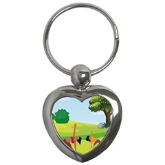 Mother And Daughter Y Key Chain (heart) by SymmekaDesign