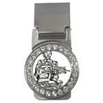 Scarface Movie Traditional Tattoo Money Clips (CZ)  Front