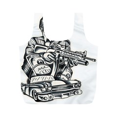 Scarface Movie Traditional Tattoo Full Print Recycle Bag (m)