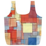 Art Abstract Rectangle Square Full Print Recycle Bag (XXL) Front
