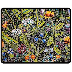 Mosaic Background Pattern Texture One Side Fleece Blanket (medium)
