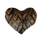 Church Ceiling Mural Architecture Standard 16  Premium Heart Shape Cushions Front