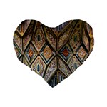 Church Ceiling Mural Architecture Standard 16  Premium Heart Shape Cushions Back