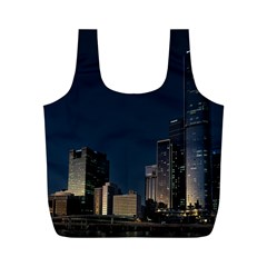 Skyline Brisbane Sunset Downtown Full Print Recycle Bag (m)