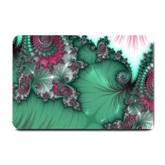 Fractal Spiral Template Abstract Background Design Small Doormat