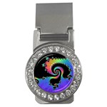 Fractal Spiral Vortex Swirl Whirlpool Math Money Clips (CZ)  Front