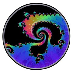 Fractal Spiral Vortex Swirl Whirlpool Math Wireless Fast Charger(black)