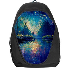 Oil Painting Night Scenery Fantasy Backpack Bag by Ravend