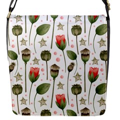 Poppies Red Poppies Red Flowers Flap Closure Messenger Bag (s) by Ravend