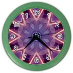 Abstract Glow Kaleidoscopic Light Color Wall Clock Front