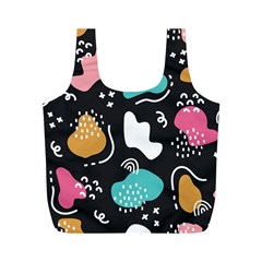 Art Pattern Design Background Print Full Print Recycle Bag (m)