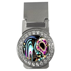 Garden Flower Nature Digital Art Abstract Money Clips (cz) 