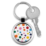 Polka Dot Key Chain (Round) Front