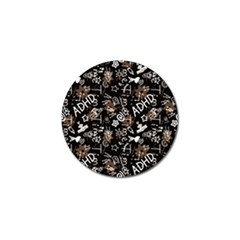Background Pattern Graphic Beautiful Wallpaper Golf Ball Marker (4 Pack)